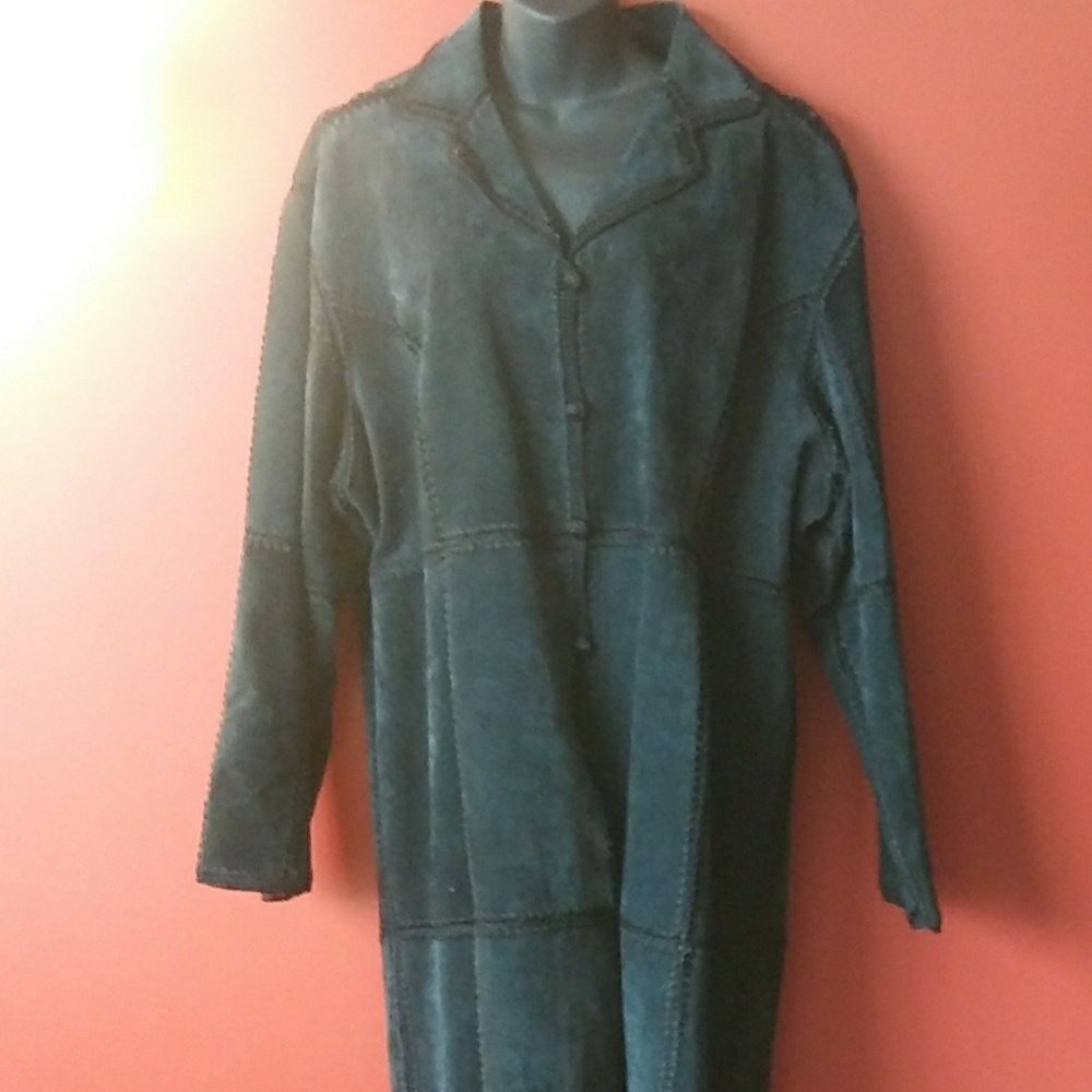 Chic Suede Crochet Coat